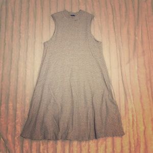 Dress with pockets stripes tank top mini cozy